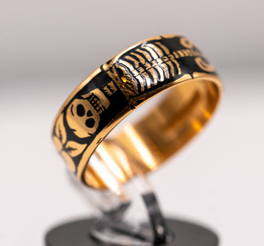 22k Memento Mori ring