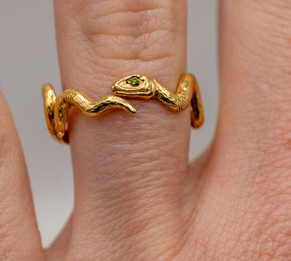 18k Snake ring